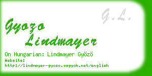 gyozo lindmayer business card